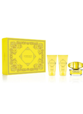 YELLOW DIAMOND BY VERSACE 50ML EDT 3 PIECE GIFT SET FOR WOMEN