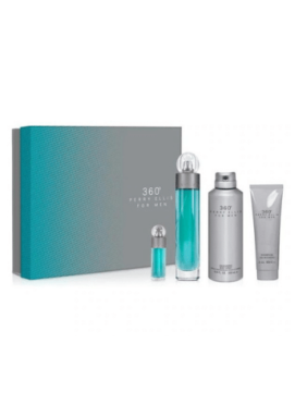 360 BY PERRY ELLIS 100ML EDT 4 PIECE GIFT SET FOR MAN