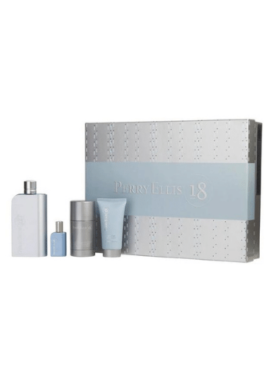 18 BY PERRY ELLIS 100ML EDT 4 PIECE GIFT SET FOR MEN