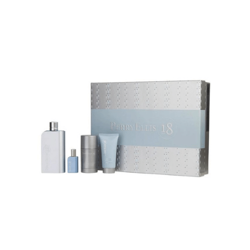 18 BY PERRY ELLIS 100ML EDT 4 PIECE GIFT SET FOR MEN